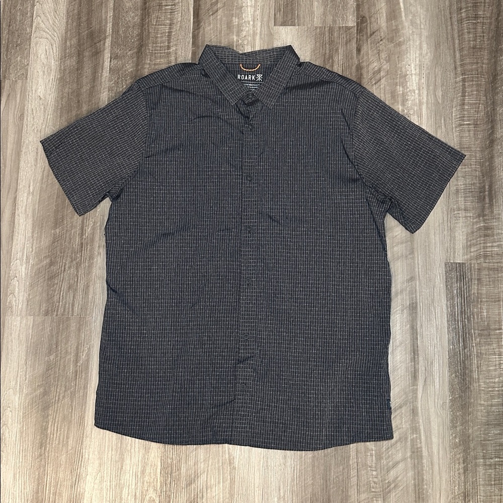 Roark Men's Black Pinstripe Button-Down Shirt - Picture 2 of 8